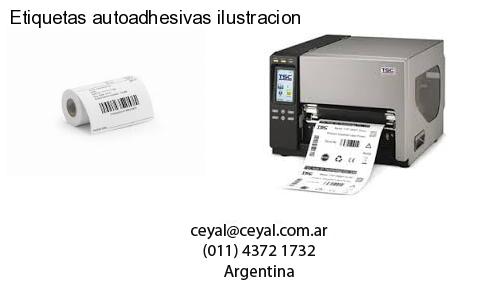 Etiquetas autoadhesivas ilustracion