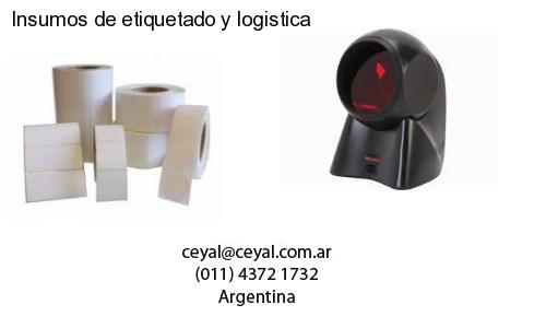 Insumos de etiquetado y logistica