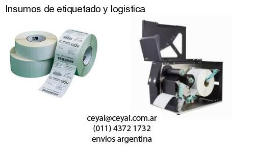 Insumos de etiquetado y logistica