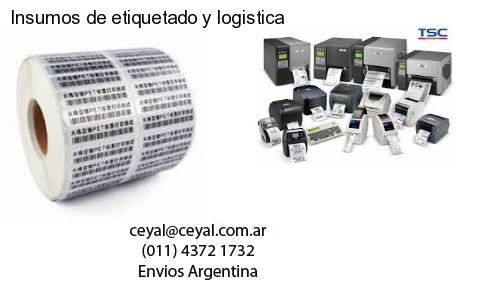 Insumos de etiquetado y logistica