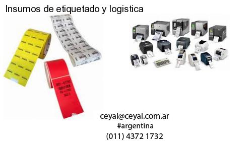 Insumos de etiquetado y logistica