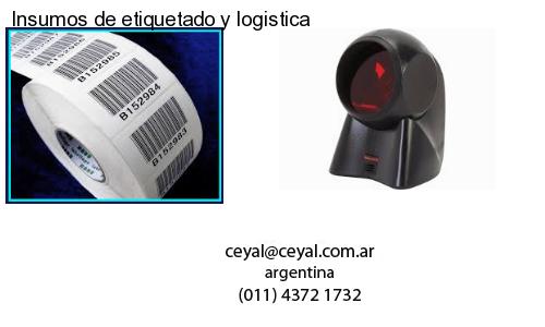 Insumos de etiquetado y logistica