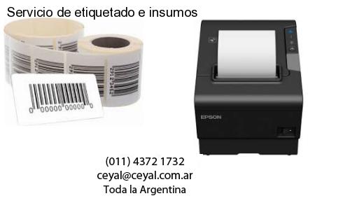 Servicio de etiquetado e insumos