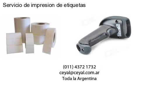 Servicio de impresion de etiquetas