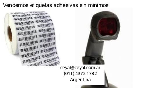 Vendemos etiquetas adhesivas sin minimos