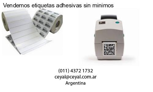 Vendemos etiquetas adhesivas sin minimos