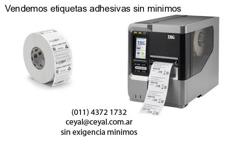 Vendemos etiquetas adhesivas sin minimos