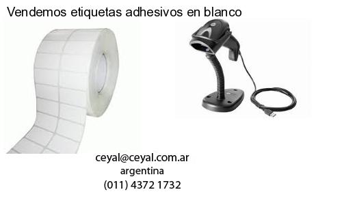 Vendemos etiquetas adhesivos en blanco