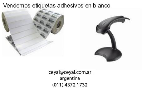 Vendemos etiquetas adhesivos en blanco