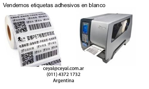 Vendemos etiquetas adhesivos en blanco