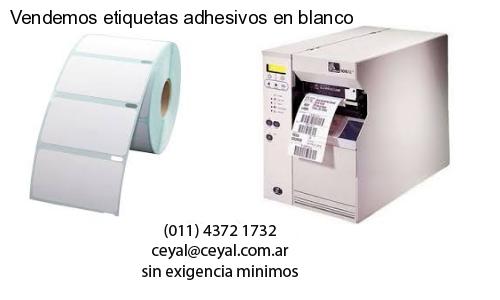 Vendemos etiquetas adhesivos en blanco