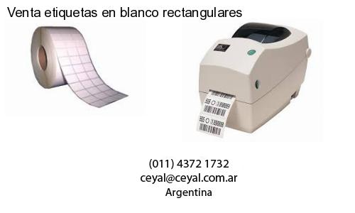 Venta etiquetas en blanco rectangulares