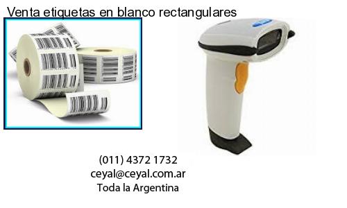 Venta etiquetas en blanco rectangulares