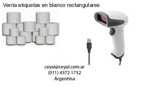 Venta etiquetas en blanco rectangulares