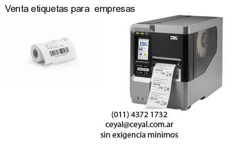 Venta etiquetas para  empresas
