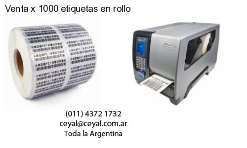 Venta x 1000 etiquetas en rollo