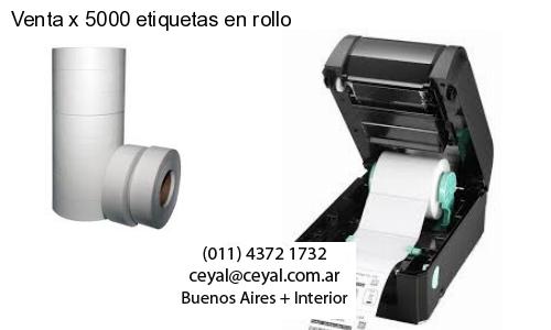 Venta x 5000 etiquetas en rollo