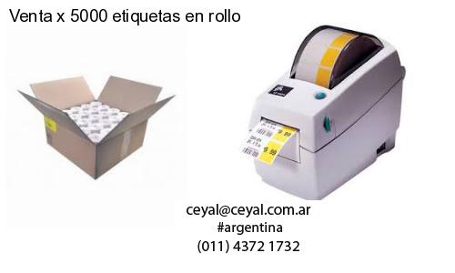 Venta x 5000 etiquetas en rollo