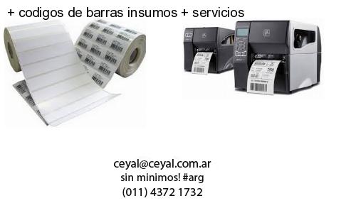 codigos de barras insumos servicios