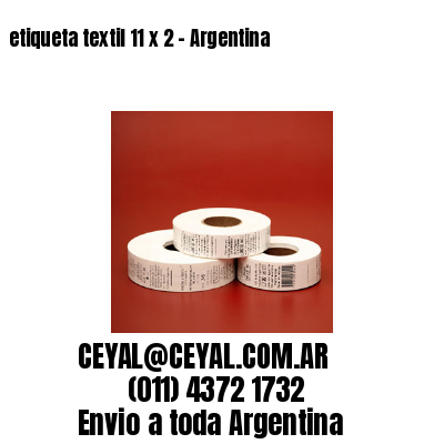 etiqueta textil 11 x 2 – Argentina