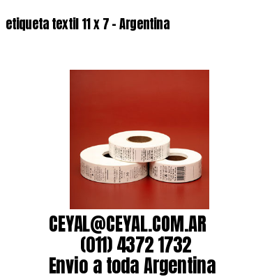 etiqueta textil 11 x 7 - Argentina