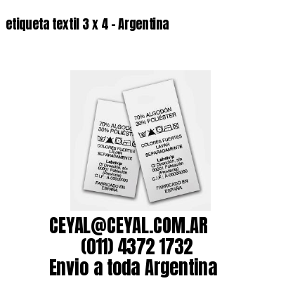 etiqueta textil 3 x 4 – Argentina