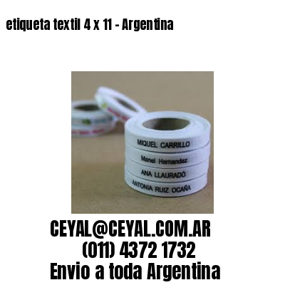 etiqueta textil 4 x 11 – Argentina