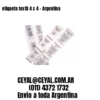 etiqueta textil 4 x 4 – Argentina