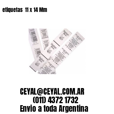 etiquetas  11 x 14 Mm