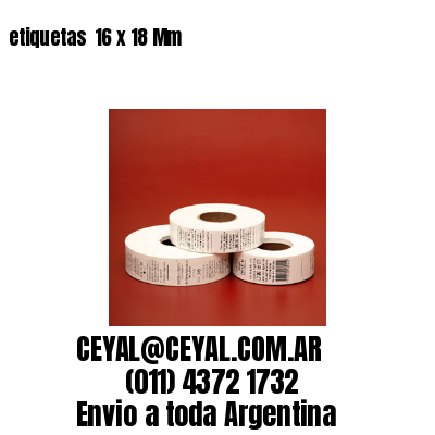 etiquetas  16 x 18 Mm