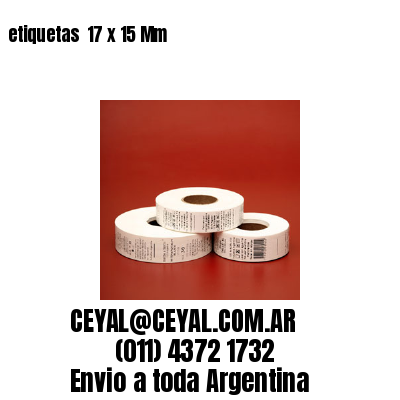 etiquetas  17 x 15 Mm