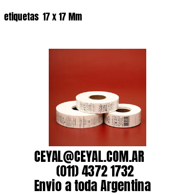 etiquetas  17 x 17 Mm