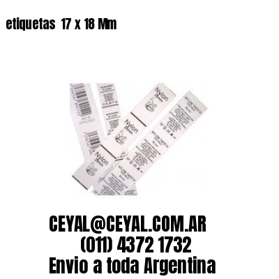 etiquetas  17 x 18 Mm