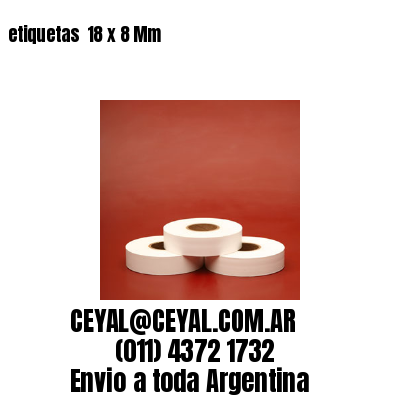 etiquetas  18 x 8 Mm