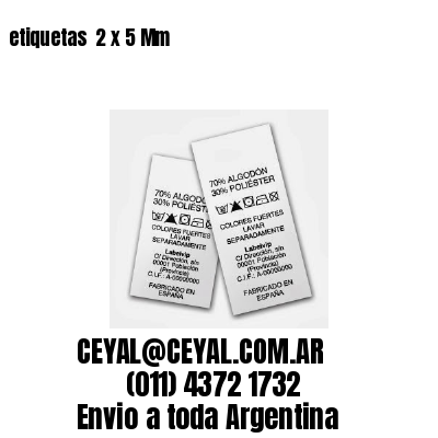 etiquetas  2 x 5 Mm
