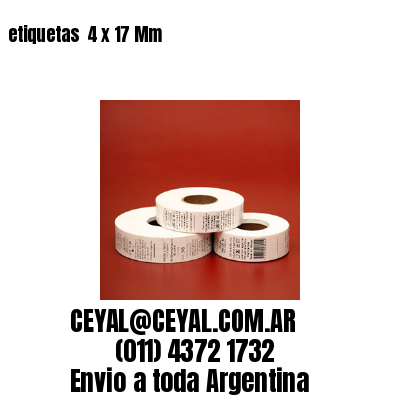 etiquetas  4 x 17 Mm