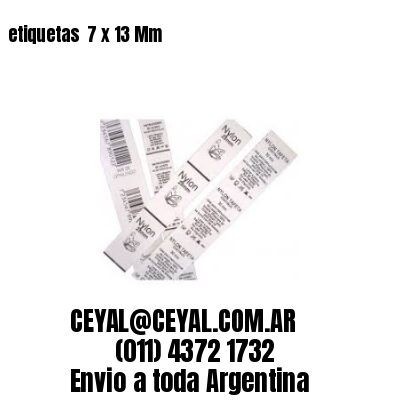 etiquetas  7 x 13 Mm