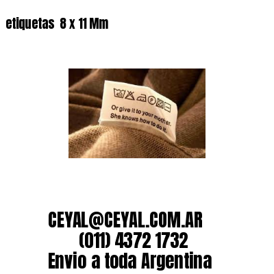 etiquetas  8 x 11 Mm