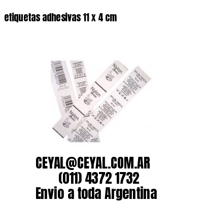 etiquetas adhesivas 11 x 4 cm