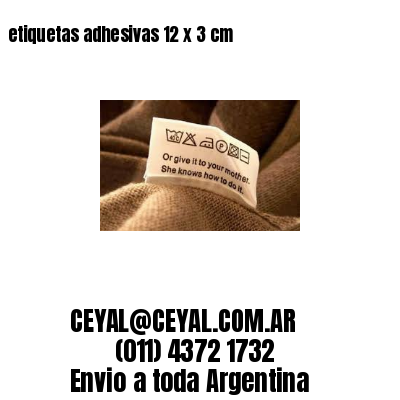 etiquetas adhesivas 12 x 3 cm