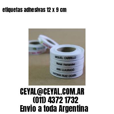 etiquetas adhesivas 12 x 9 cm
