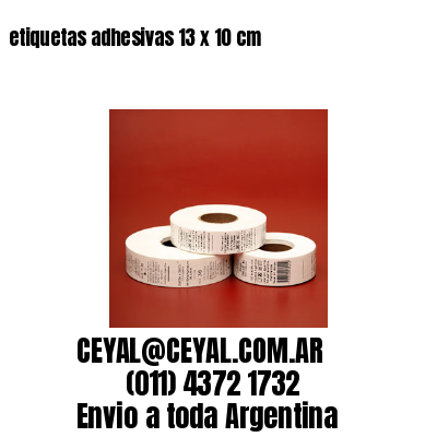 etiquetas adhesivas 13 x 10 cm