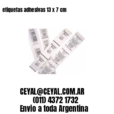 etiquetas adhesivas 13 x 7 cm