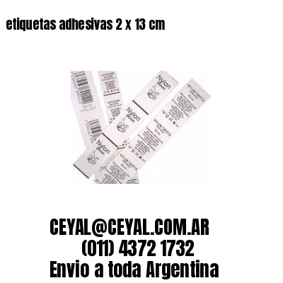 etiquetas adhesivas 2 x 13 cm