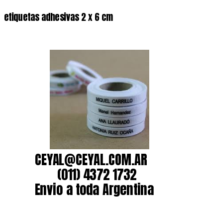 etiquetas adhesivas 2 x 6 cm
