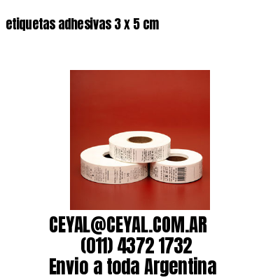 etiquetas adhesivas 3 x 5 cm