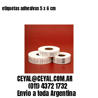 etiquetas adhesivas 5 x 6 cm