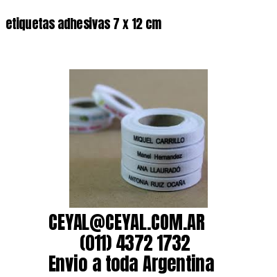 etiquetas adhesivas 7 x 12 cm