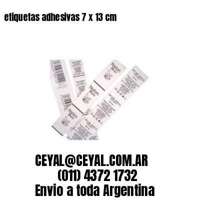etiquetas adhesivas 7 x 13 cm