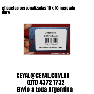etiquetas personalizadas 10 x 10 mercado libre